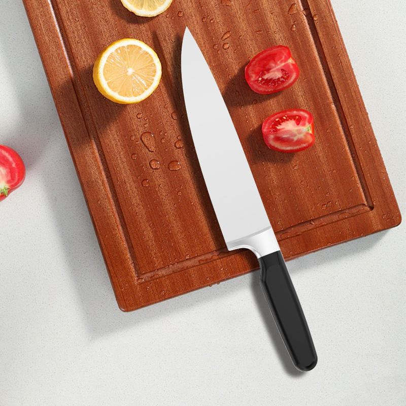 JJ Custom 8 Inch 3cr13 Stainless Steel Chef Knife Kitchen Knife with plastic ABS Handle for Food Preparation