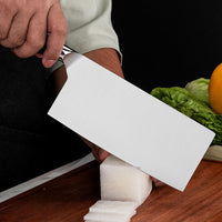 JJ Professional 8-Piece Chef Knife 3Cr13 Stainless Steel Set 430 S/S Blade with ABS Black Handles Kitchen Knife