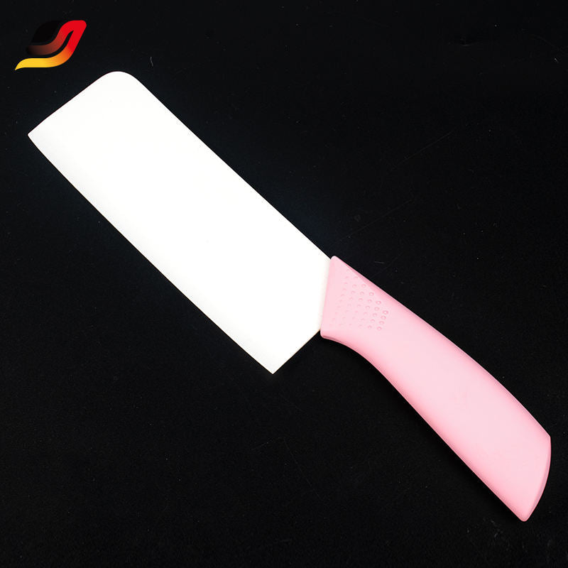 JJ Factory Supply Stainless Steel Chef's Fruit Knife Sharp and Durable 4pcs Kitchen Knife Set with Pink Knife Holder