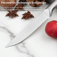 JJ Stainless Steel Steak Knife Set - 4.5"