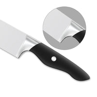 JJ High quality 8 inch 3cr13 stainless steel Chef Knife Japanese Santoku Kitchen Knife with black ABS handle