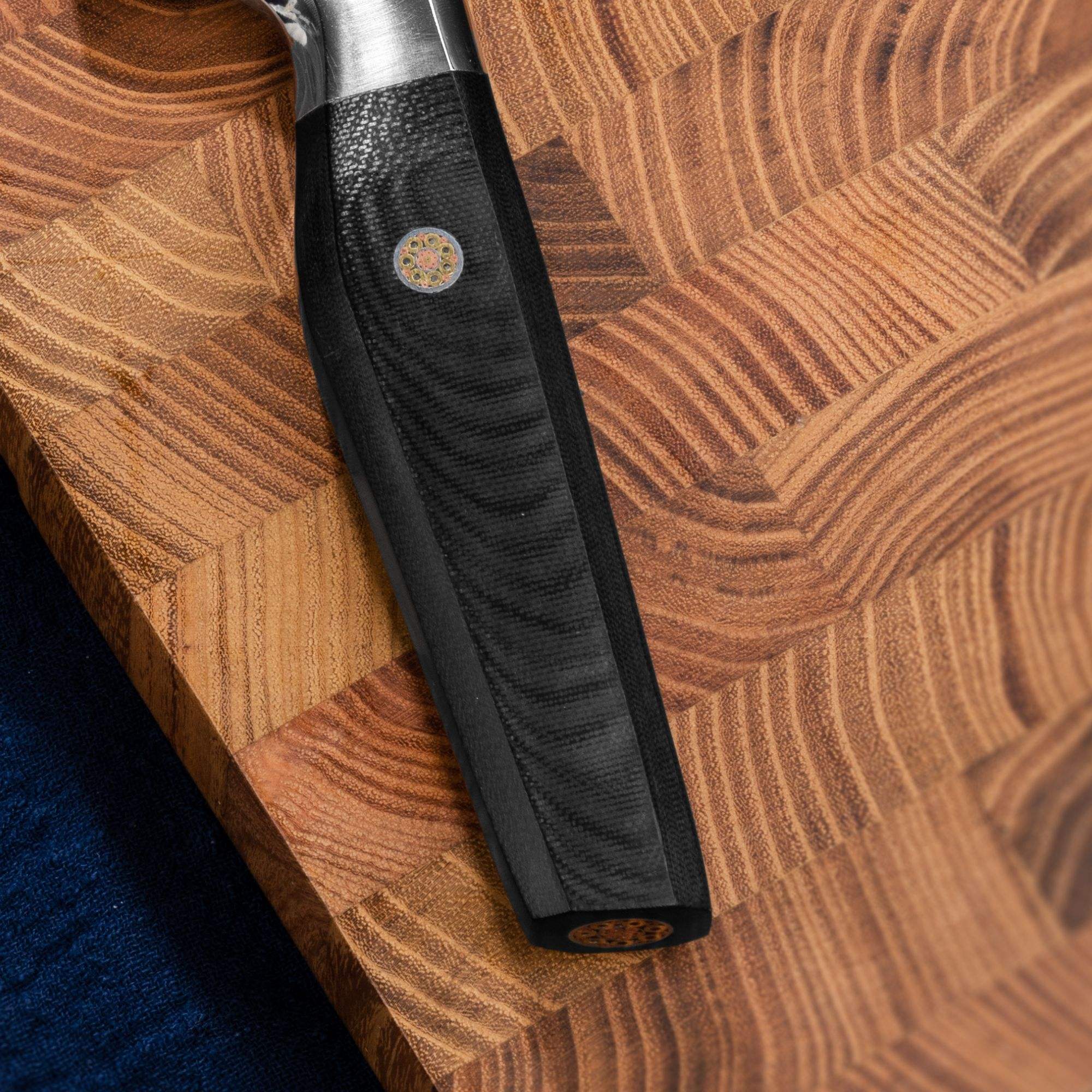 JJ 5" Utility Knife Japanese 67 Layers Damascus Steel with Octagonal G10 Handle Custom Kitchen Knife