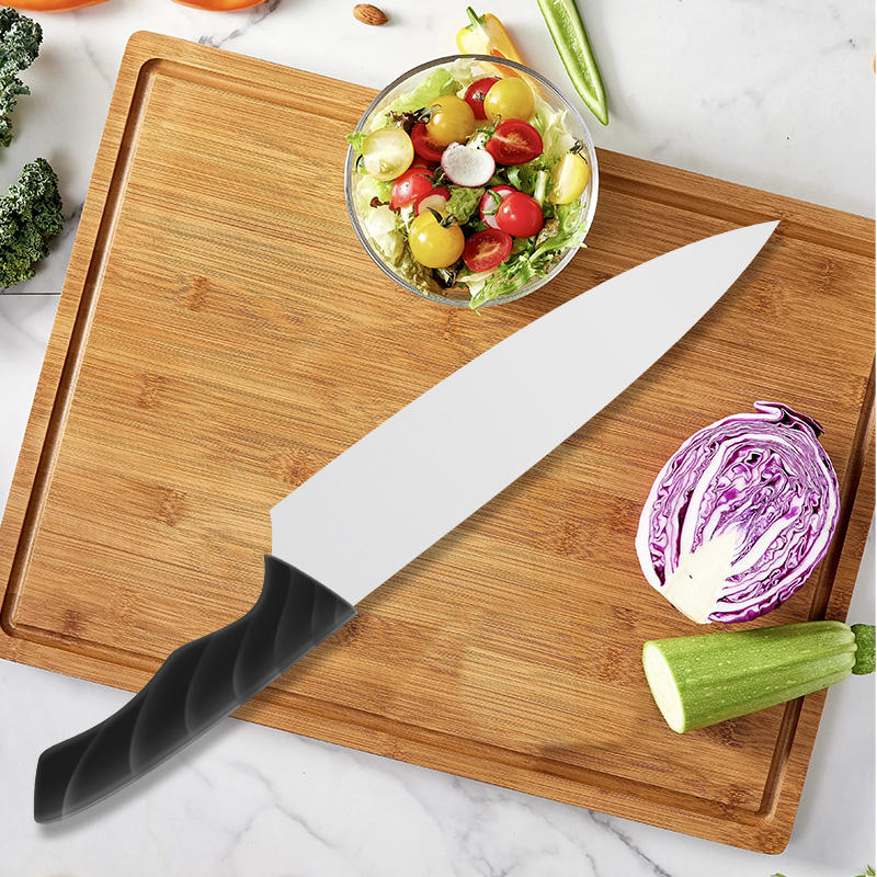 JJ Custom 8 Inch 3cr13 Stainless Steel Chef Knife Kitchen Knife with Plastic Handle for Food Preparation