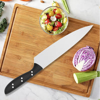 JJ custom 8 inch 3cr13 stainless steel Chef Knife Kitchen Knife with black PP handle
