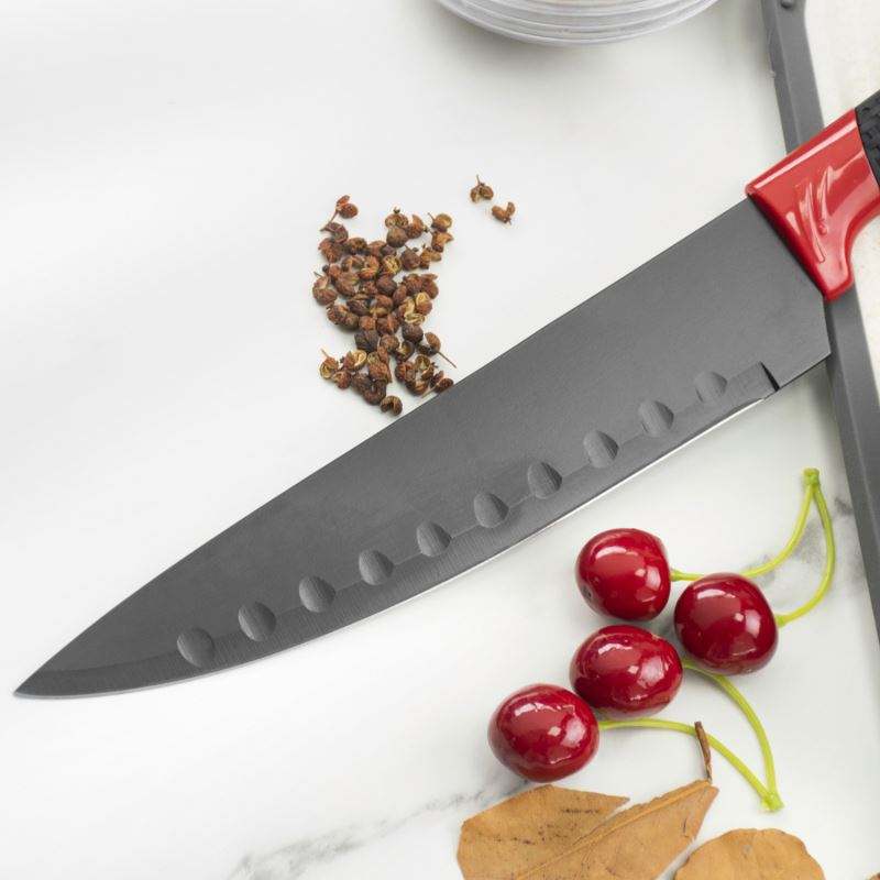 JJ High Quality Stainless Steel Kitchen Knives Set Tools Forged Kitchen Knives Scissors Peeler Set 6pcs Chef Paring Knife