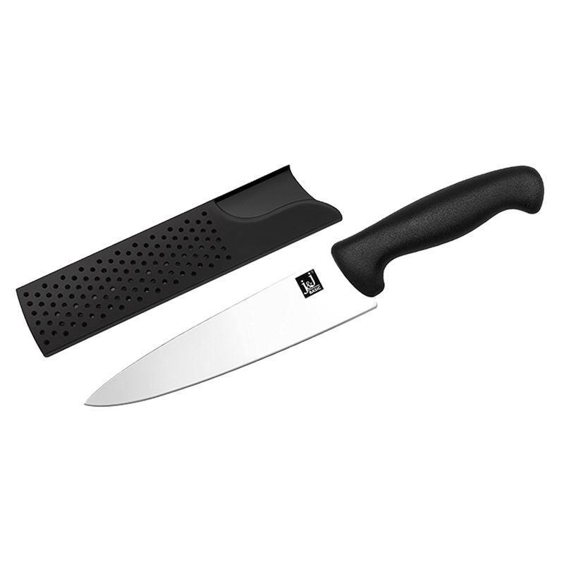JJ 8 Inch Kitchen Knife Custom Stainless Steel PP Handle Ultra Sharp Camping Cooking Tools Chef Knife