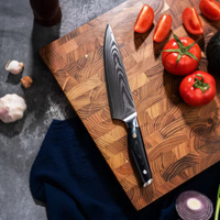 JJ 67-Layer VG10 Damascus Stainless Steel Japanese Chef Knife Set 8-Inch Kitchen Knives for Cutting Meat Metal Material