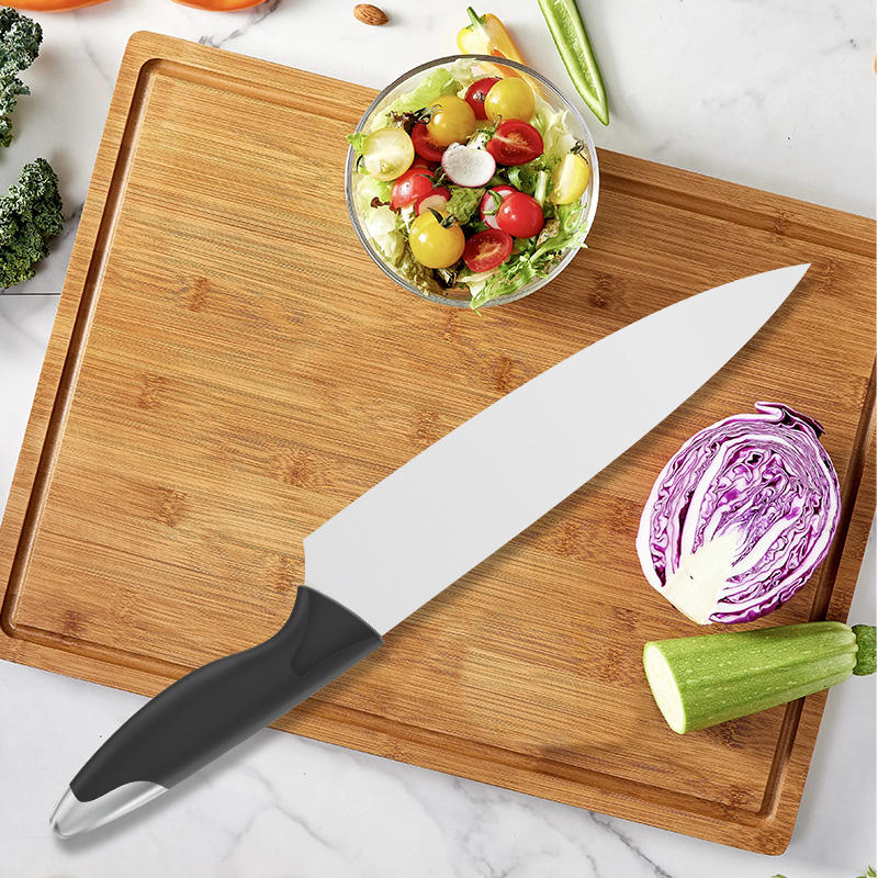 JJ Professional Kitchen Knife 8-inch Damascus Style 3Cr13 Stainless Steel Blade with pp Handle for Butchering Meat