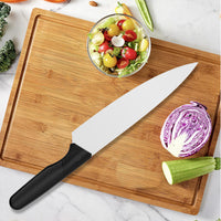 JJ OEM&ODM 8 Inch 3cr13 Stainless Steel Chef Knife Kitchen Knife with plastic PP Handle for Food Preparation