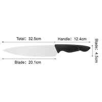 JJ custom profession 8 inch 3cr13 stainless steel Chef Knife Kitchen Knife with pp handle