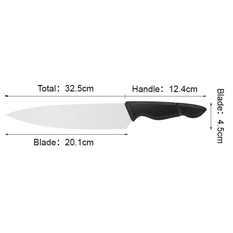 JJ custom profession 8 inch 3cr13 stainless steel Chef Knife Kitchen Knife with pp handle