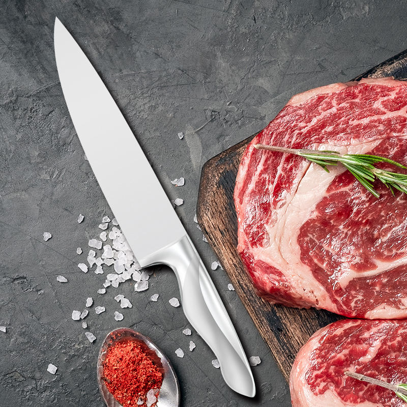 JJ New design 8 inch 3cr13 stainless steel Chef Knife Kitchen Knife with Hollow handle