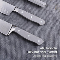 JJ Best Seller 3cr13 Stainless Steel 13-Piece Kitchen Knife Set with ABS Handle Chef Steak Bread Knife