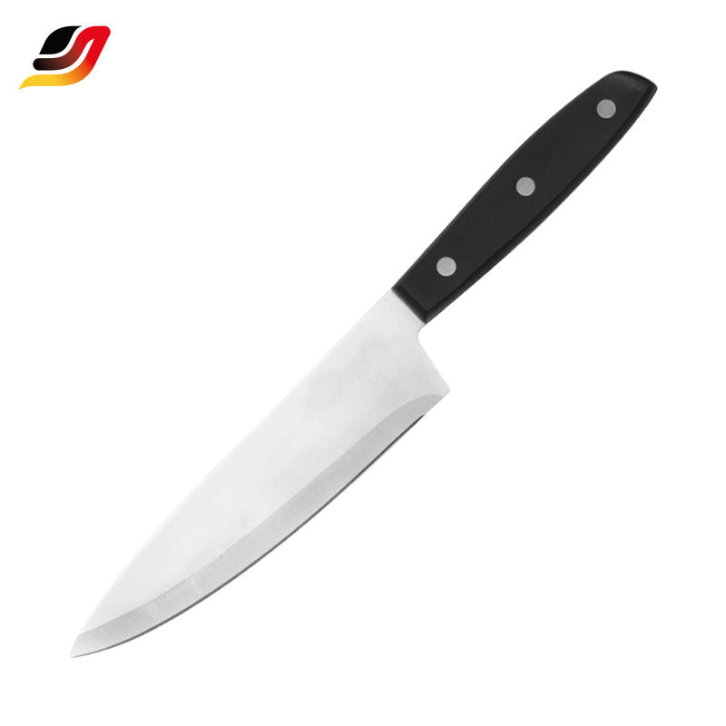 JJ High Quality 17-Piece Japanese Chef Knife Set - Stainless Steel Kitchen Knives with Rubber Wood Block