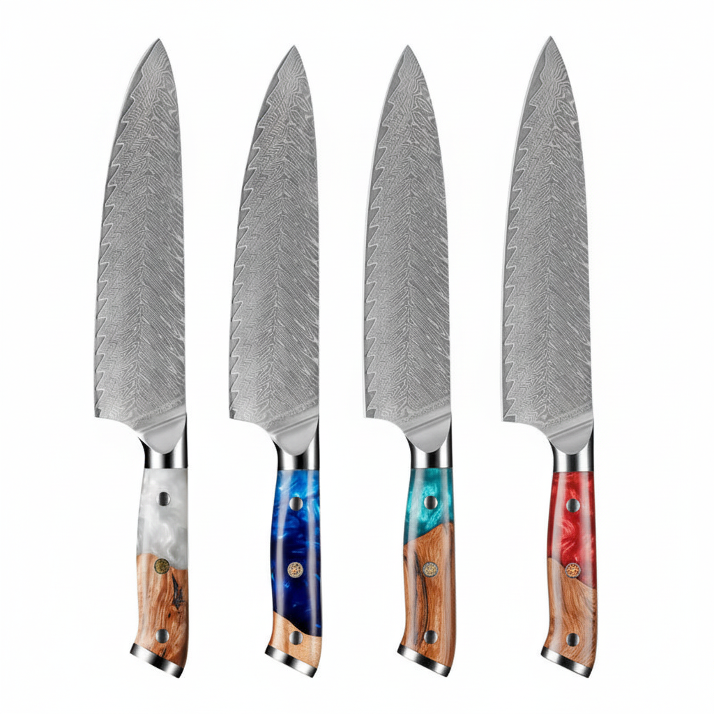 4把大马士革钢刀-超高清修正版