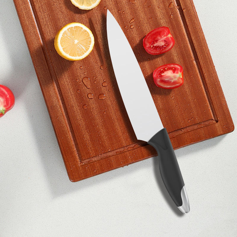 JJ Professional Kitchen Knife 8-inch Damascus Style 3Cr13 Stainless Steel Blade with pp Handle for Butchering Meat
