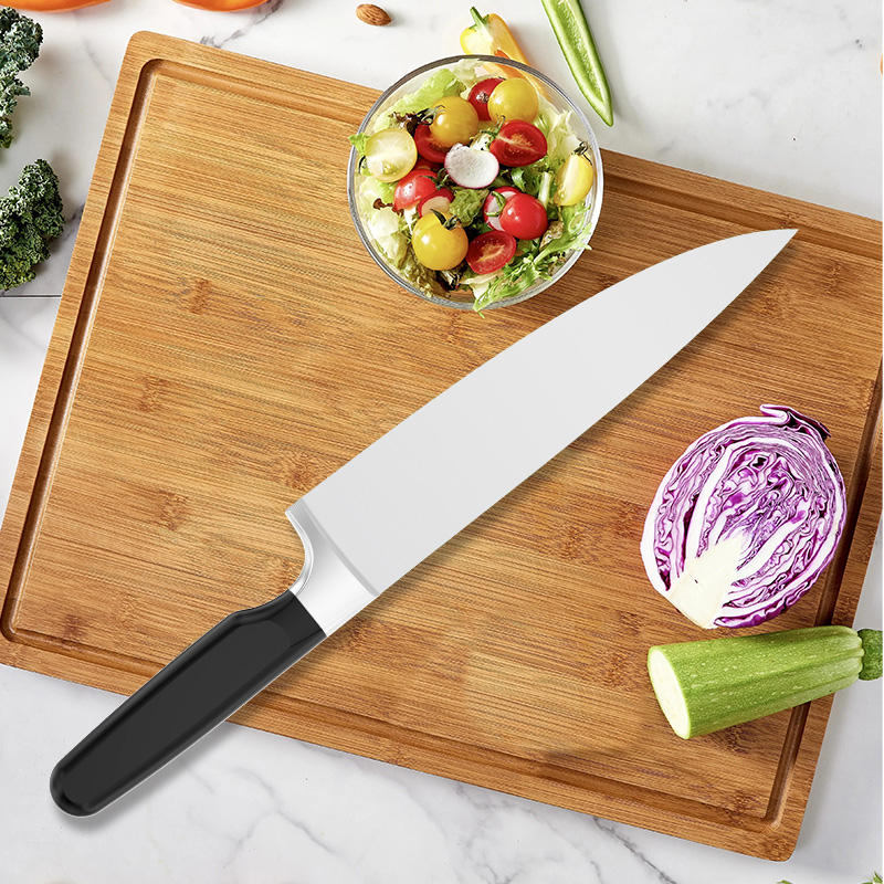 JJ Custom 8 Inch 3cr13 Stainless Steel Chef Knife Kitchen Knife with plastic ABS Handle for Food Preparation