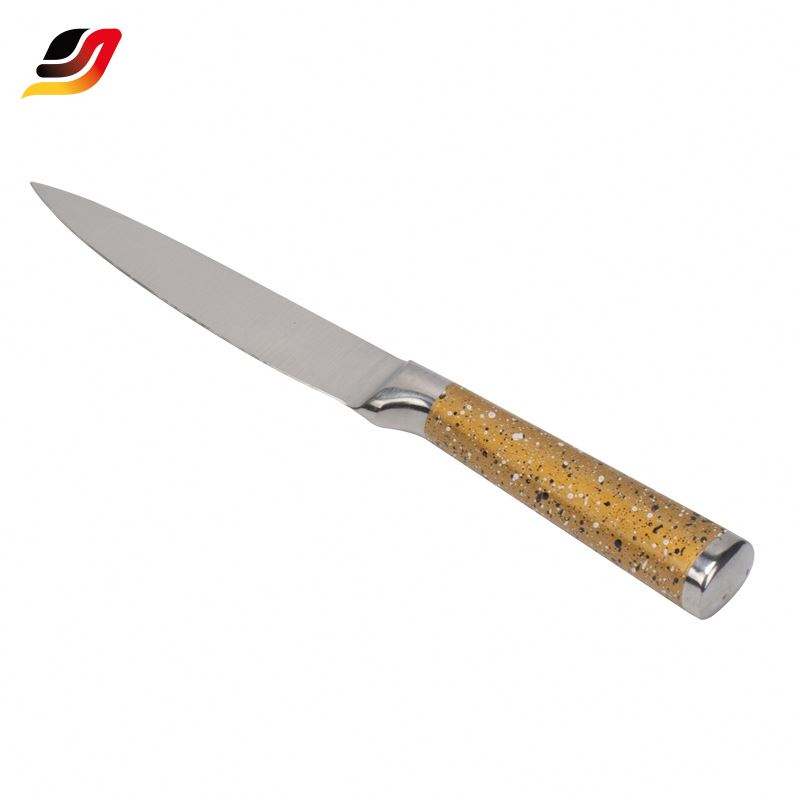 JJ Wholesale 5-tlg. Fleischmesser-Set, Edelstahl 430 mit beschichtetem Griff, Küchenmesser-Set aus Edelstahl