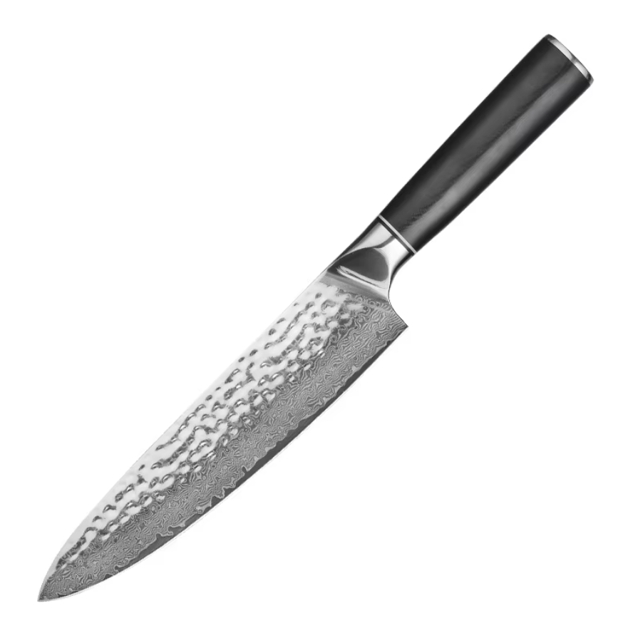 JJ 8 Inch Kitchen Knives Set G10 Handle Japanese 67 Layers VG10 Damascus Steel Chef Knife Set Stainless Steel Knife Set