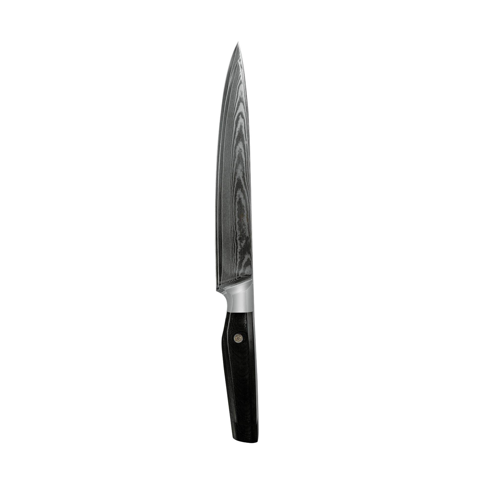 JJ 7" Slicing Knife Japanese 67 Layers Damascus Steel with Octagonal G10 Handle Custom Kitchen Knife Slicer