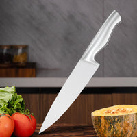 JJ Wholesale Kostenlose Probe 8-Zoll 3cr13 Edelstahl Küchen-Kochmesser mit hohlem Griff