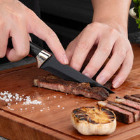 JJ Profession Black Kitchen Knife Set 13 Pieces 3Cr13 Stainless Steel Blade PP+ABS Handle Chef's Knife Kitchen Knife