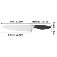 JJ Professional Kitchen Knife 8-inch Damascus Style 3Cr13 Stainless Steel Blade with ABS Handle for Butchering Meat