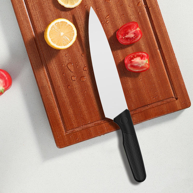JJ OEM&ODM 8 Inch 3cr13 Stainless Steel Chef Knife Kitchen Knife with plastic PP Handle for Food Preparation