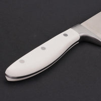 JJ Sharp 5-teiliges Küchenmesserset, weiß, 3cr13 Edelstahl mit ABS- und 430 Edelstahl-Griffbacken