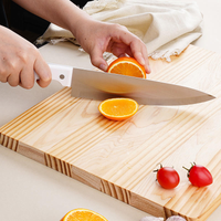 JJ 17 Pieces Kitchen Knife Set 3Cr13 Stainless Steel with White ABS Handle Chef Knife Steak Bread Carving Knife
