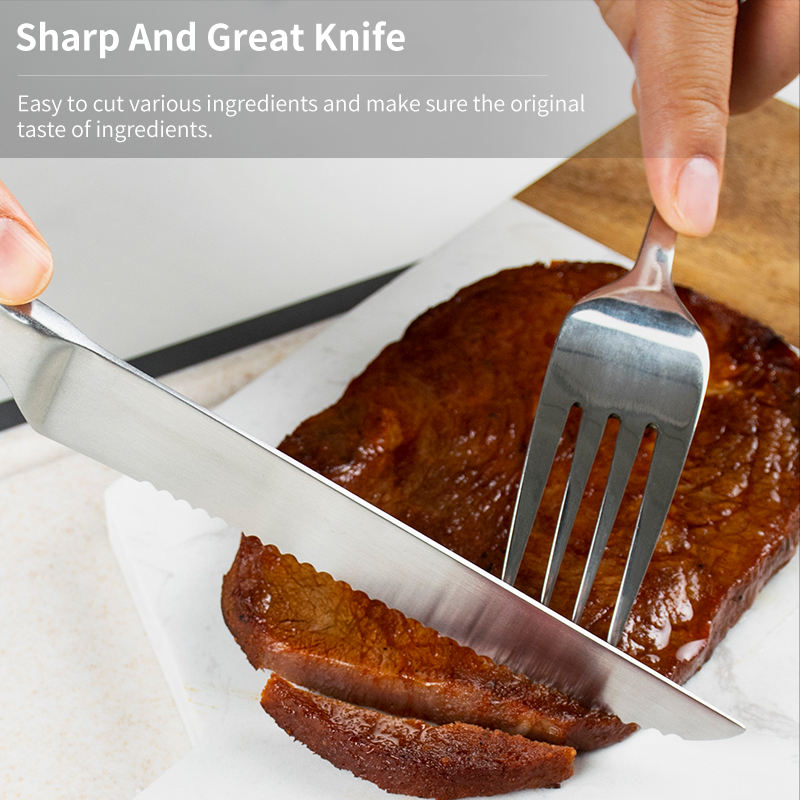 JJ 4.5" 2Cr13 Stainless Steel Steak Knife Set | 6PCS