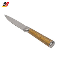 JJ Wholesale 5-tlg. Fleischmesser-Set, Edelstahl 430 mit beschichtetem Griff, Küchenmesser-Set aus Edelstahl