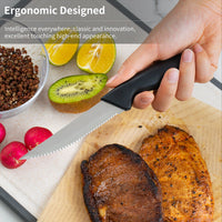 JJ Serrated Steak Knife Set with PP Handle - 4.5"