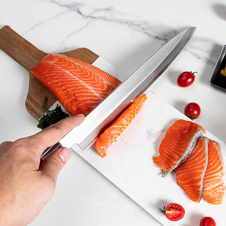 JJ Japanese 240mm Slicing Sashimi Knife 5cr15 Sakimaru Sushi Knives Stainless Steel Sushi Knife With Wenge Wood Handle