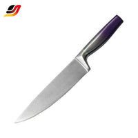 JJ Factory Direct Sale sharp Blade Stainless Steel Hollow Handle Painting Coated 6 Pcs Kitchen Knife Set