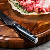 JJ 67-Layer VG10 Damascus Stainless Steel Japanese Chef Knife Set 8-Inch Kitchen Knives for Cutting Meat Metal Material