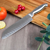 JJ Factory Wholesale 14 Piece Kitchen Chef Knife Cooking Stainless Steel 3Cr13 Rubber Wood Knife Set with Block