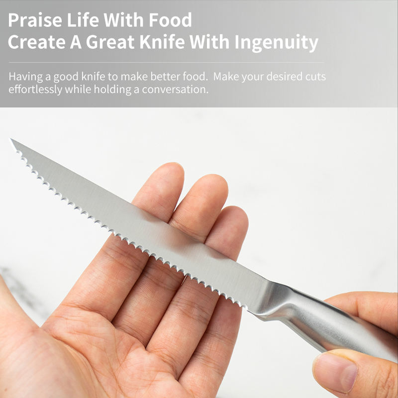 JJ Stainless Steel Steak Knife Set - 4.5"