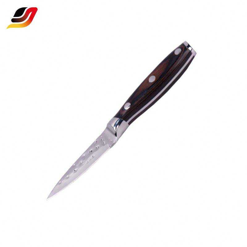 JJ Customization Stainless Steel Pakka Wood Handle Chef Knife Set Forged 5 PCS Kitchen Knife Set
