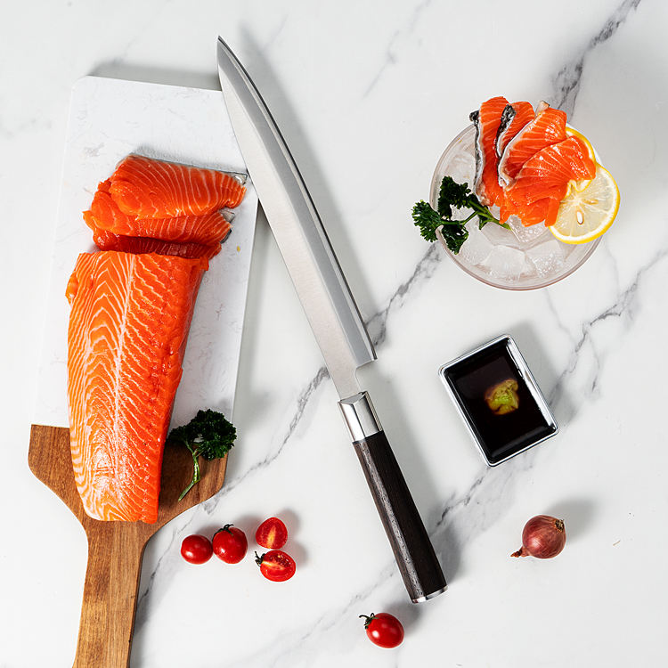 JJ Japanese 270mm Slicing Sashimi Knife 5cr15 Sakimaru Sushi Knives Stainless Steel Sushi Knife With Wenge Wood Handle