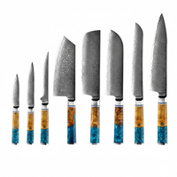 8把大马士革钢刀具-超高清版