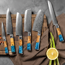 大马士革钢刀木板组合-超高清