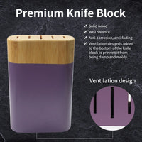 JJ Kitchen Knife Set with Wood Block 6 Piece