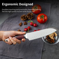 JJ Kitchen Knife Set with Wood Block 6 Piece