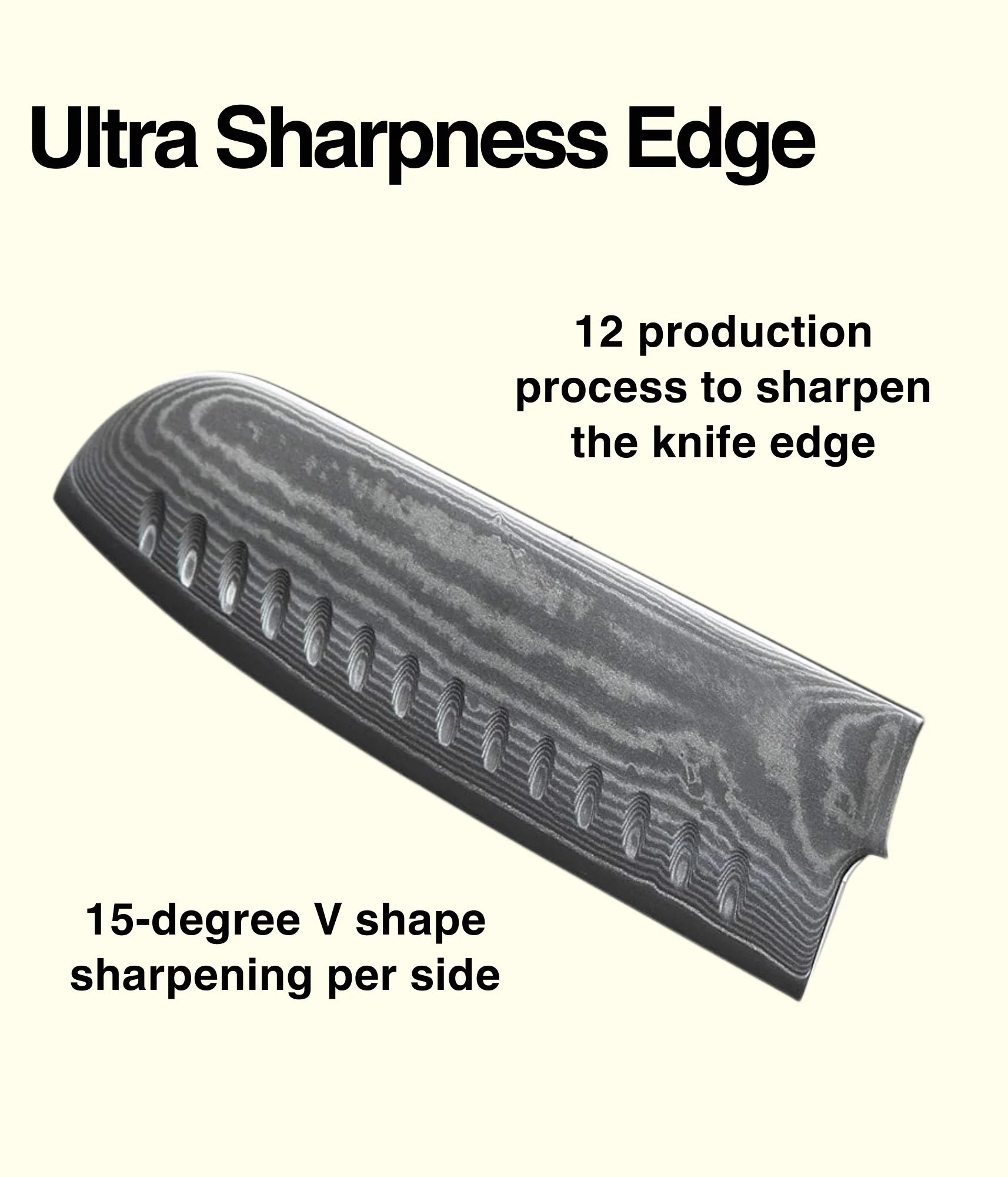 JJ Damascus Kitchen Knife Set 67 Layers VG-10 Pakka Wood 7 Piece