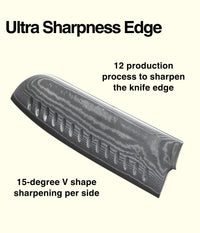 JJ Damascus Kitchen Knife Set 67 Layers VG-10 Pakka Wood 7 Piece