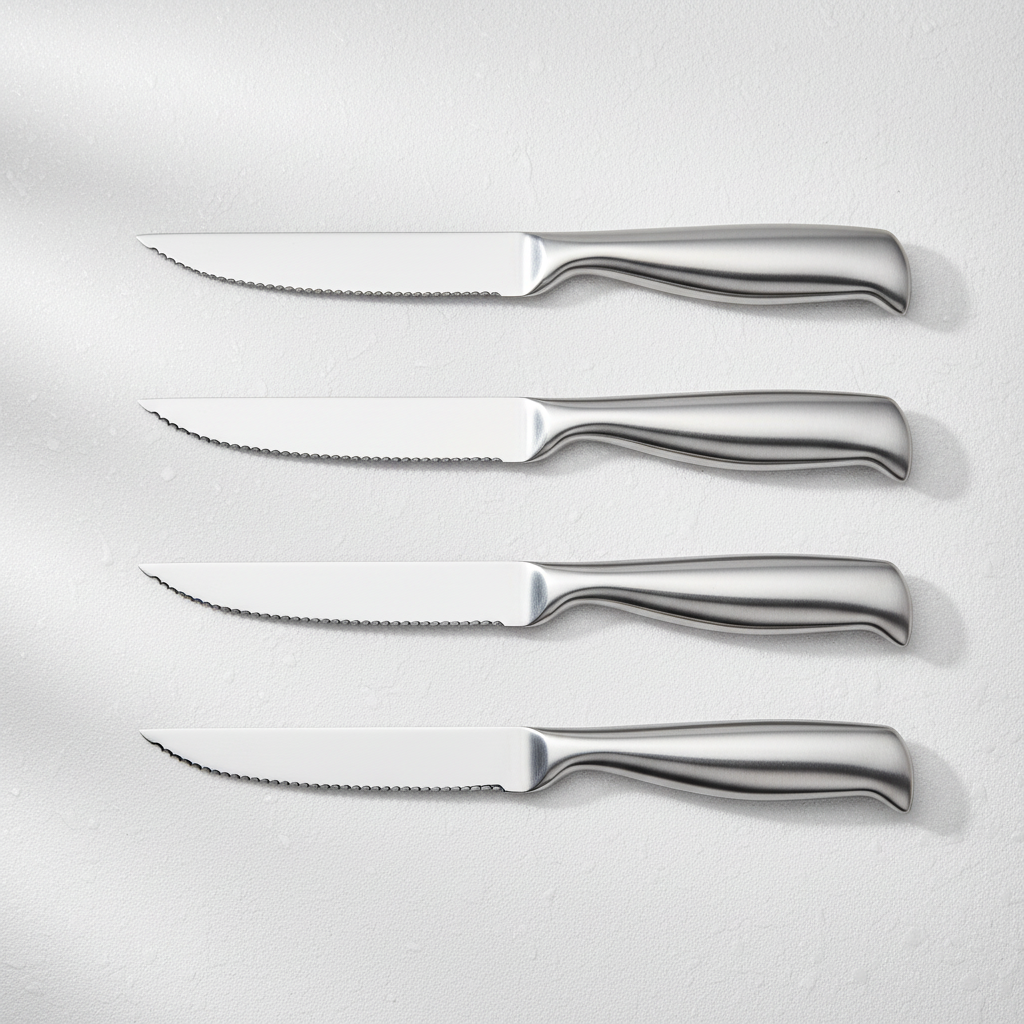 JJ不锈钢牛排刀4件套