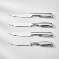 JJ不锈钢牛排刀4件套